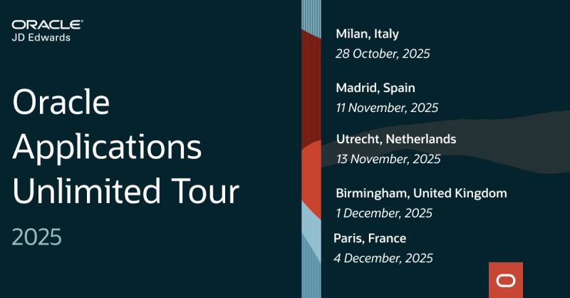 EVENT: Oracle Applications Unlimited Europe 2025